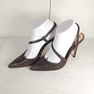 Sacha London Women's Brown Metalic US8,5 EU 39 Strappy High Heel Shoes